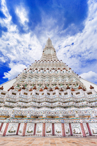 郑王庙黎明寺的曼谷，泰国的里程碑