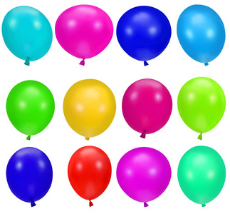彩色派对气球背景