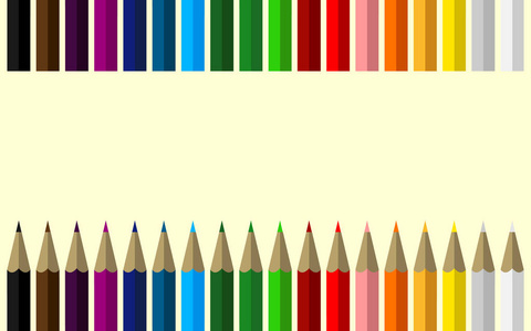 彩色铅笔在行中使用的空间为您内容的内部设置
