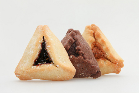 犹太教的传统节日食品普珥节 Hamantaschen