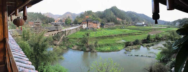 城阳村桥的全景视图