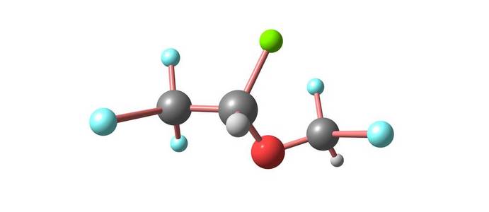 异氟醚分子结构上白色孤立