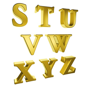 金字母 S 到 Z