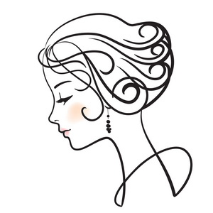 侧脸轮廓图片-侧脸轮廓素材-侧脸轮廓插画-摄图新视界