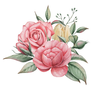 孤立的叶子和花图片-孤立的叶子和花素材-孤立的叶子和花插画-摄图新