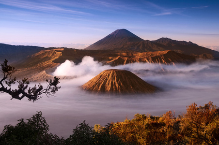 火山。