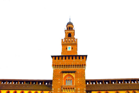 斯福尔扎的城堡在米兰