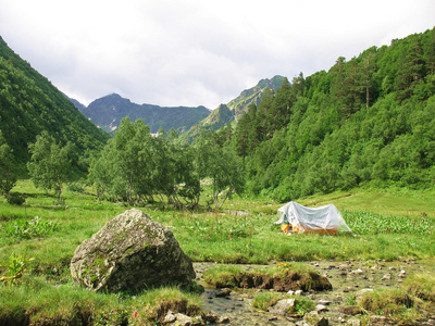 山中的小溪