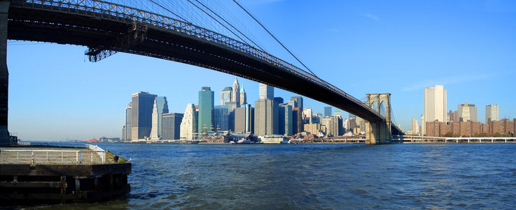 布鲁克林大桥和曼哈顿下城