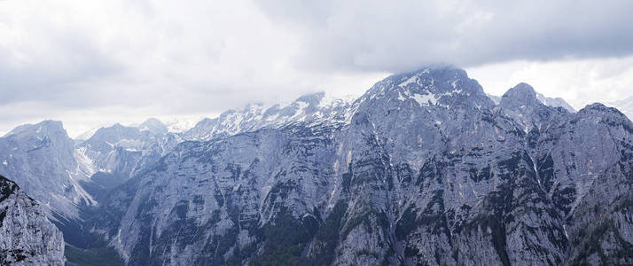 在斯洛文尼亚的山 Pokljuka