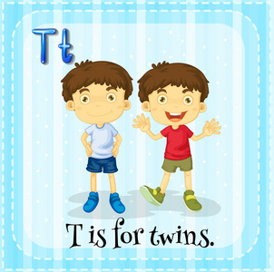 字母 T 是双胞胎
