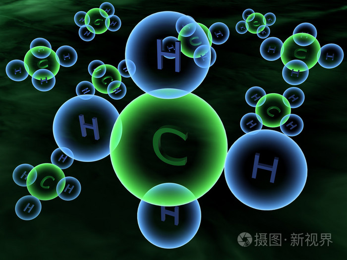 甲烷-分子照片-正版商用图片00pwmy-摄图新视界
