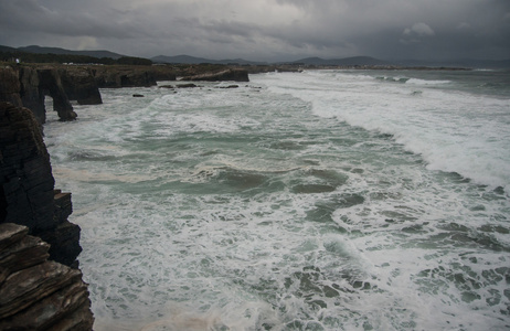 如画一样的 Catedrais 海滩