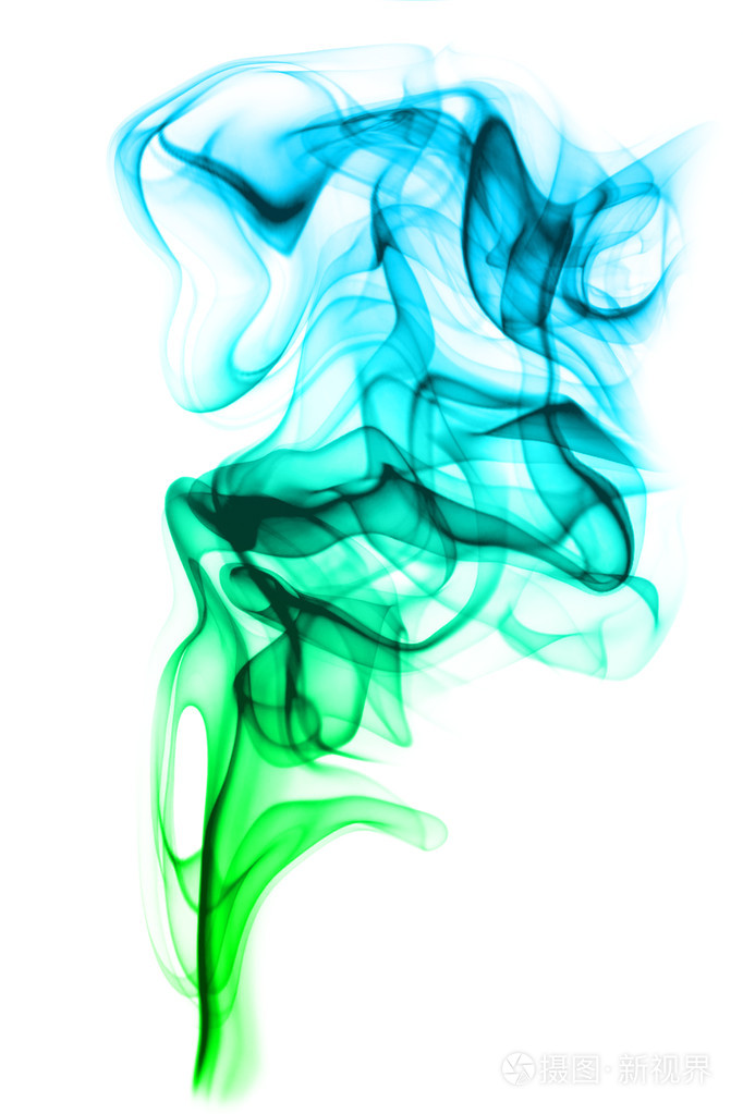 彩色的烟雾