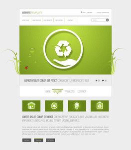 生态页网站模板