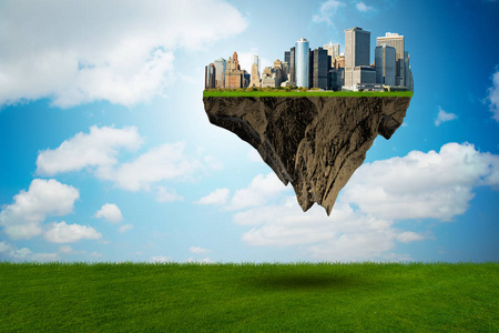 漂浮的城市,在城市规划理念照片