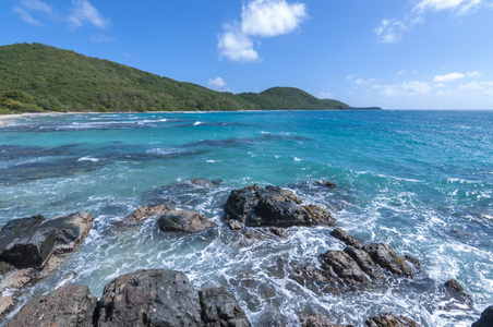 库莱布拉岛的加勒比海域