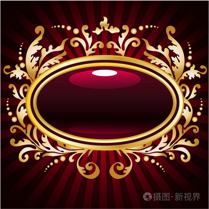 金色花架插画 正版商用图片00qpq0 摄图新视界