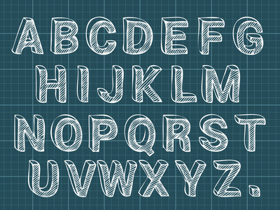 粉笔字体粉笔字母字体照片