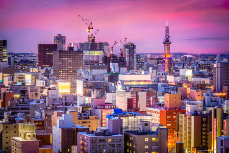 日本札幌城市景观