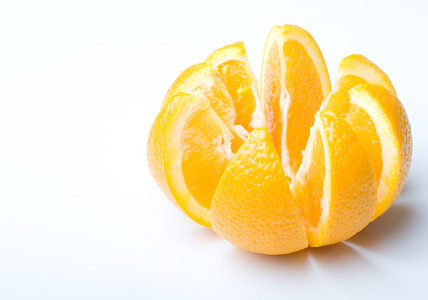新鲜多汁的成熟橙果