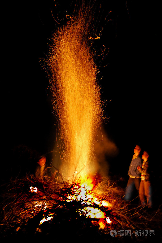 夜间烧的火鬼火磷火