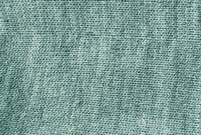 青色的颜色knetted布表面