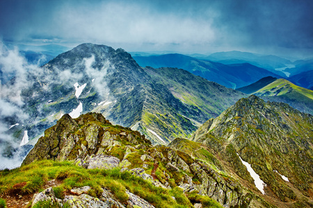 Fagaras 山脉在罗马尼亚