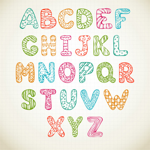 涂鸦字母图片