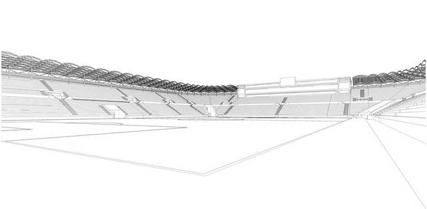 足球足球体育场图矢量