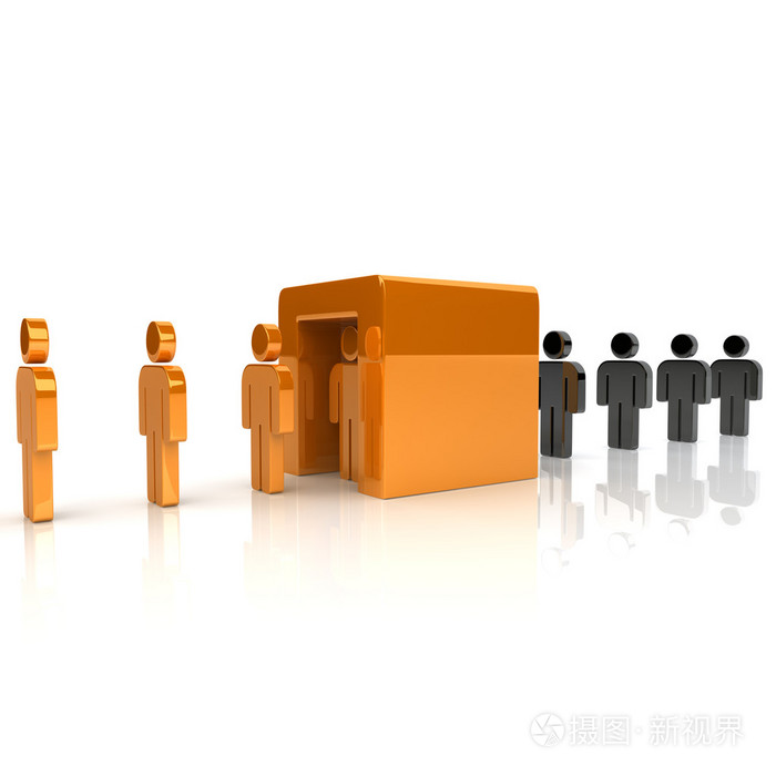 从黑色到橙色的转变概念