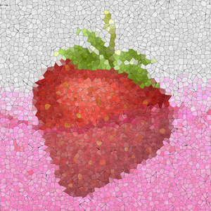 草莓汁玻璃马赛克生成纹理