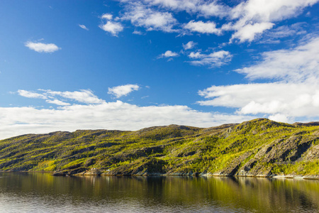美丽的景色，挪威北部附近阿尔塔