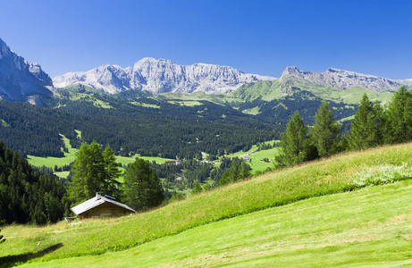 多洛米蒂山的夏日风景