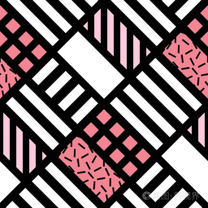 装饰的几何形状平铺单色的不规则图案抽象背景艺术装饰装饰格子