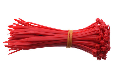 红色电缆领带