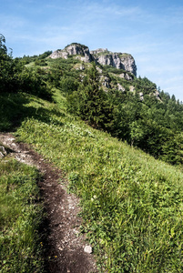 在斯洛伐克的 Mala Fatra 山区 Klak 山