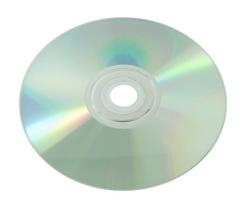 空白的 Cd 或 Dvd 上白色背景孤立