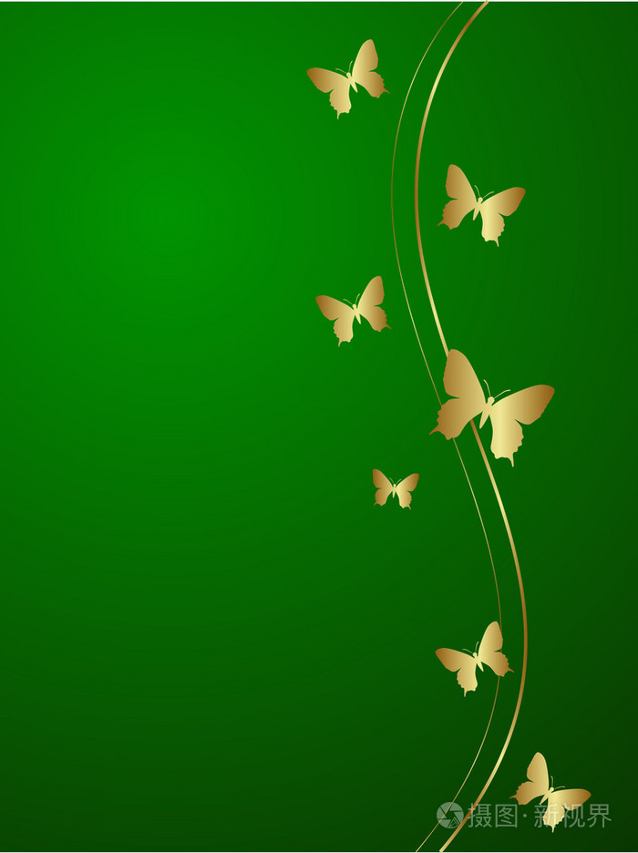 优雅的绿色背景