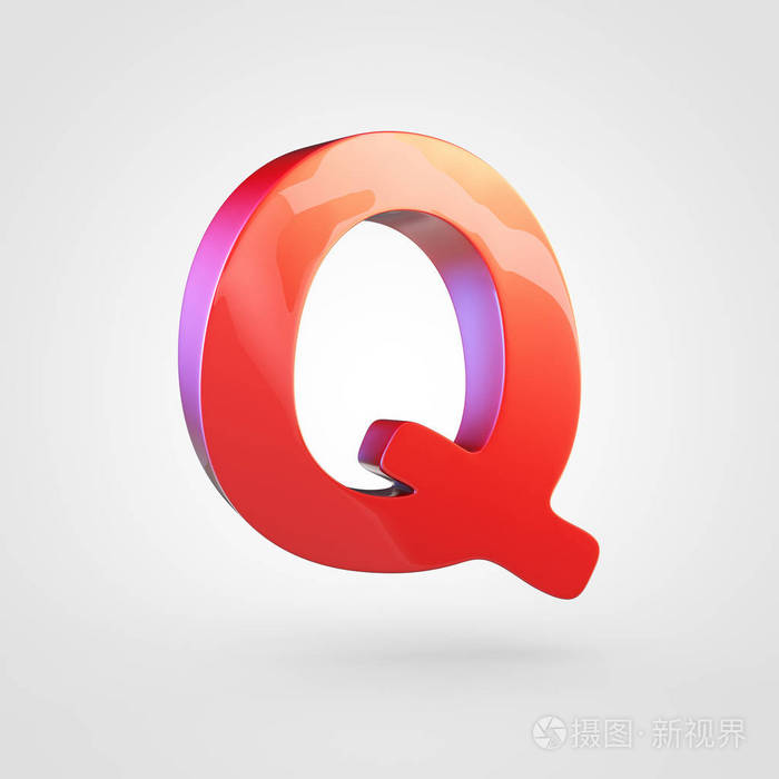 红色大写字母q