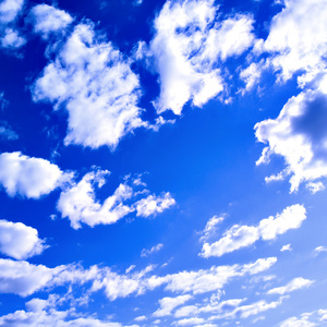 蓝天上抽象的云彩
