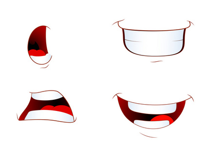笑的嘴表情一套图片