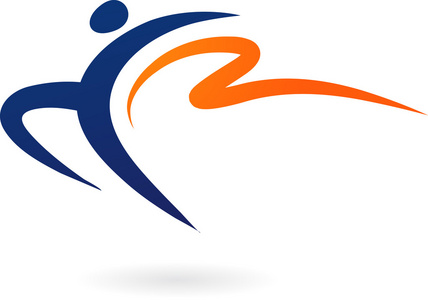 男女健身模板. 健身房俱乐部标志型. 体育运动男女健身模板.