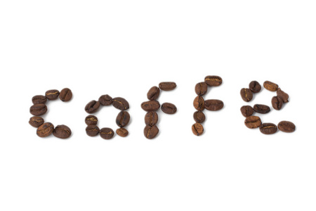 咖啡豆中的咖啡铭文
