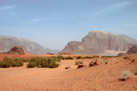 瓦迪朗姆的沙漠