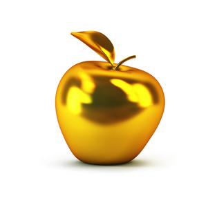 金色3D苹果