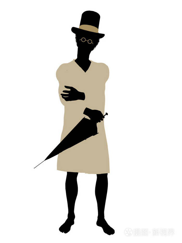 彼得潘剪影插图约翰