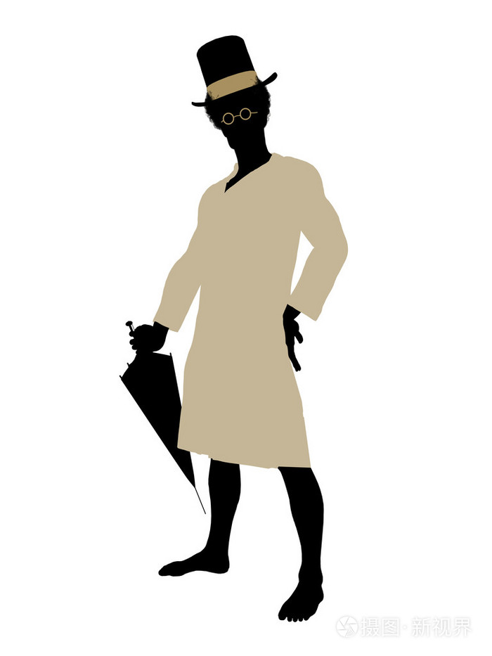 彼得潘剪影插图约翰