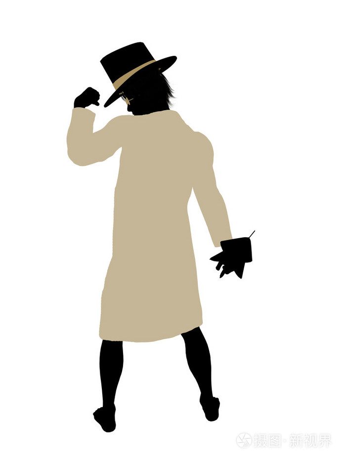 彼得潘剪影插图约翰