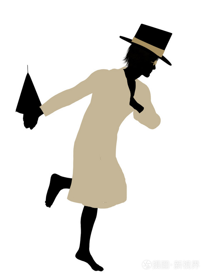 彼得潘剪影插图约翰